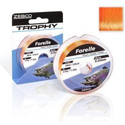 Zebco Trophy Trout Monofilament 300 Orange 0.200 mm