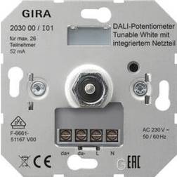Gira DALI-Potentiometer Tun.WH Netzt.Einsatz 203000, Passive Bauelemente