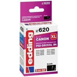 Edding Bläck Ersätter Canon PGI-580BK XXL Kompatibel - Svart