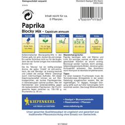 Kiepenkerl Blockpaprika Blocky Mix Capsicum annuum, Inhalt: ca.