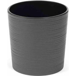 Siena Garden Locon Groove 722_50 Planteringsfat Polypropylen Antracit ∅25cm