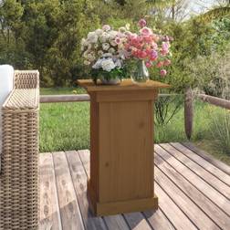 vidaXL blomsterstander 40x40x60 massivt fyrretræ gyldenbrun Plantekasse