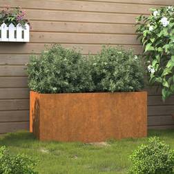 vidaXL Plantekasse 62x30x29 cortenstål Plantekasse