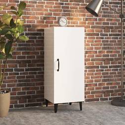 vidaXL High Gloss White 34.5 x 34 x 90 cm Sideboard
