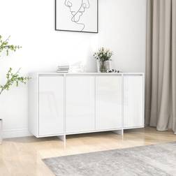 vidaXL Blanc Brillant 135 x 41 x 75 cm Buffet