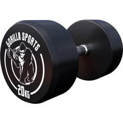 Gorilla Sports GS Rubber Dumbbells 20kg