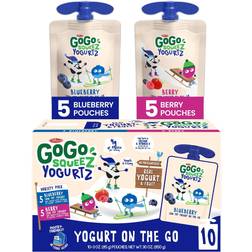 GoGo squeeZ Yogurtz Variety Pack Blueberry, Berry 3oz 10pcs