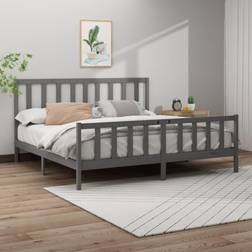 vidaXL Solid Wood Pine Bed Frame 200 x 200 cm