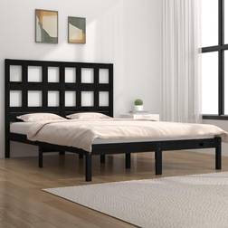 vidaXL Estructura De Cama Madera Maciza De Pino Negro 120x200 cm