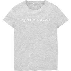 Tom Tailor flickor barn t-shirt, 15398 – ljussten grå melerad, 164