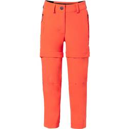 Vaude Kid's Zip Off Pants Slim Fit - Rød
