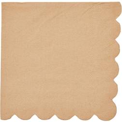 Juvale Cocktail Napkins 100-Pack Disposable Kraft Paper Napkins, Rustic Holiday Brown More than 12