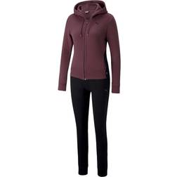 Puma Women's Classic Hooded Tracksuit - Dusty Plum