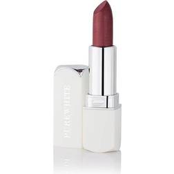 PURE WHITE COSMETICS Purely Inviting Satin Cream Lipstick Deep Plum