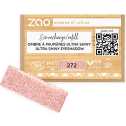 ZAO Øjne Eyeshadow & Primer Refill Rectangular Eyeshadow Ultra No. 272 Ultra Shiny Fairy Pink 1,30 g