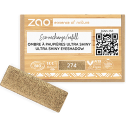 ZAO Recharge Ombre à Paupières Rectangle 274 Ultra Pearly Brown Bronze