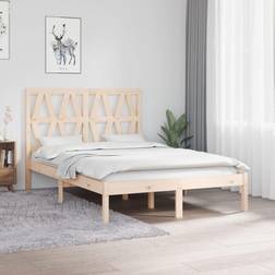 vidaXL Estructura De Cama Madera Maciza De Pino 120x200 cm - Marrón