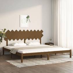 vidaXL Estructura De Cama Madera Maciza De Pino Marrón Miel 200x200 cm