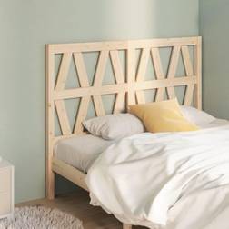 vidaXL Bed 126 x 4 x 100 cm Solid Wood Pine Headboard