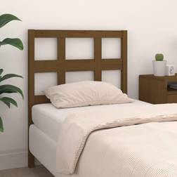 vidaXL Per Letto Ambra 105.5x4x100 cm Legno Massello Di Pino - Marrone Testiera