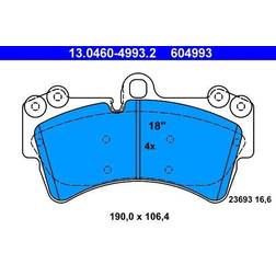 ATE Bremsbelagsatz VW,AUDI,PORSCHE 13.0460-4993.2 95535193910,95535193911,95535193912 95535193913,95535193914,95535193915