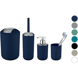 Wenko Set D'Accessoires De Salle De Bain Brasil Bleu Foncé