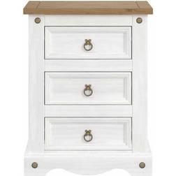 Core Products White 3 Chest of Drawer 53x68.5cm