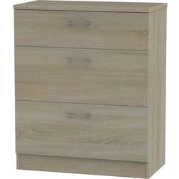 B&Q Norfolk Ready Assembled 3 Chest of Drawer