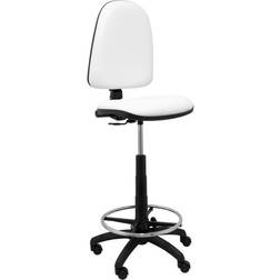 P&C Piqueras y Crespo Ayna en Simili Cuir Blanc Tabouret