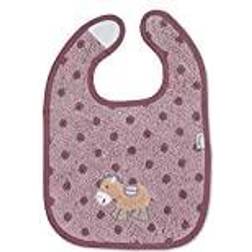 Sterntaler Velcro bib Pauline light purple