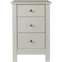 Furniture To Go Florence Soft Grey Bedside Table 40x40cm