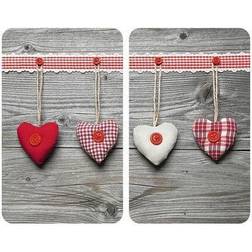 Wenko Coprifornelli In Vetro Universale Cuori Set 2 Pezzi