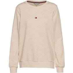 Tommy Hilfiger Tonal Logo Lounge Sweatshirt Beige