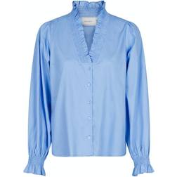 Neo Noir Brielle Stripe Shirt - Sky Blue