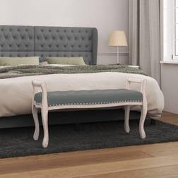 vidaXL Banc Gris Foncé 110 x 45 x 60 cm Banquette