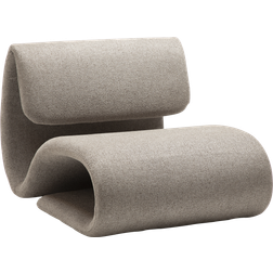 Dan Form Dubna pebble earth bouclé stof Loungestol