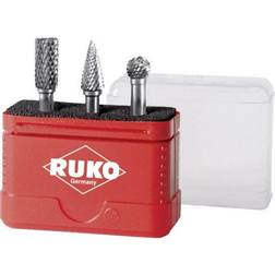 Ruko 116001 Milling set Carbide metal Shank diameter 6 mm 3-piece