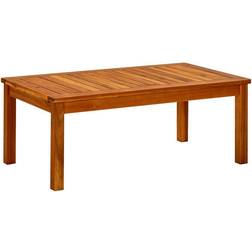 vidaXL Mesa De Centro De Jardín Madera Maciza De Acacia 90x50x36 Cm