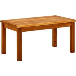 vidaXL Mesa De Centro De Jardín Madera Maciza De Acacia 70x40x36 cm Marrón