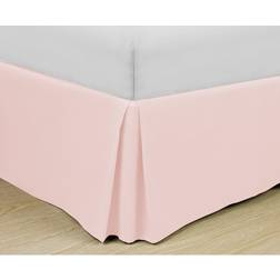 Swift Home Basics Pleated Microfiber 14-inch Drop Bed Valance Sheet Pink