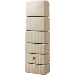 4Rain 300L Slim Rainwater Wall Tank Sand Beige 300L