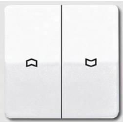 Jung 2x Cover Shutter switch, Shutter switch Alpine white CD595PWW