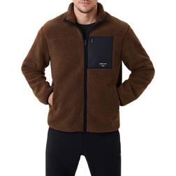 Björn Borg Sthlm Fleece Jacket Male - Marrón