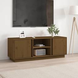 vidaXL Madera Maciza De Pino 110x35x40.5 cm Mueble de TV