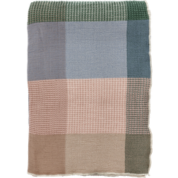 Södahl Artisan Plaid Tæppe Blå, Grøn (170x130cm)