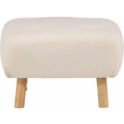 Venture Home Salina fodskammel teddystof Siddepuf 60cm