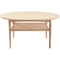 Intarsia Furniture No. 100 White Oiled Oak Coffee Table 100cm