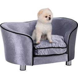 Pawhut Lyxig Hundsoffa Med Kudde 69 x 49 x 38 cm
