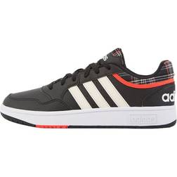 Adidas Hoops 3.0 Lifestyle Basketball Low Classic Vintage Shoes - Black, Male