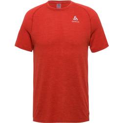 Odlo Camiseta Essential Seamless Manga Corta - Red